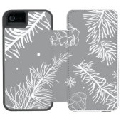 Branches en pine 4 incipio iPhone portemonnee hoesje (Agenda Open)