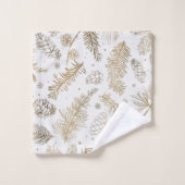 Branches en pine bad handdoek (Wasdoekje)