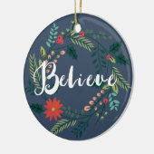 Branches et baies croire ornement de Noël (Gauche)