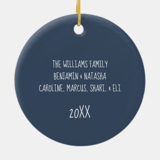 Branches et baies croire ornement de Noël (Dos)