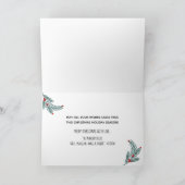 Branches et baies Croyez la carte de voeux des Fêt (Intérieur)