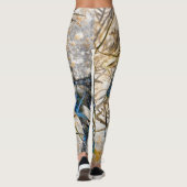 Branches et chevaux Leggings Abstraits (Dos)
