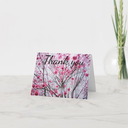 Branches et fleurs de cerisier, Merci (Devant)