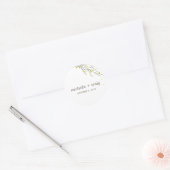 Branches florissantes Favoriser les autocollants - (Enveloppe)