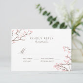 Branches joyeuses Mariage RSVP (Debout devant)