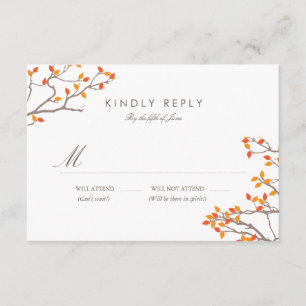 Branches joyeuses Mariage RSVP