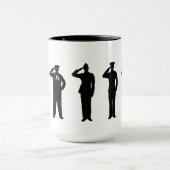 Branches militaires Silhouettes Mug (Centre)