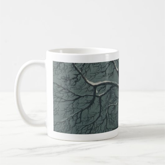 Branches neigeuses tasse (Gauche)