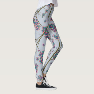 Branches particulières Leggings bleu ciel