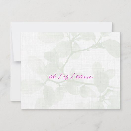 Branches rose pâle RSVP (Devant)