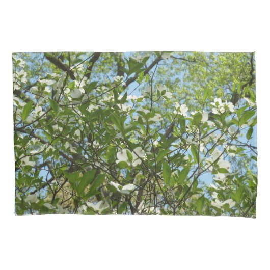 Branches van Dogwood Blossom Spring Trees Kussensloop (Voorkant)