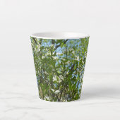 Branches van Dogwood Blossom Spring Trees Latte Mok (Voorkant)