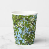 Branches van Dogwood Blossom Spring Trees Papieren Bekers (Rechts)