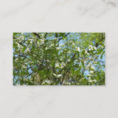 Branches van Dogwood Blossom Spring Trees Visitekaartje (Achterkant)