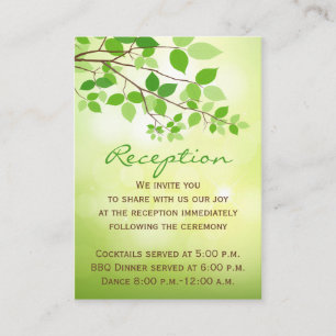 Branches vertes Carte Camping/Boîtier Nature