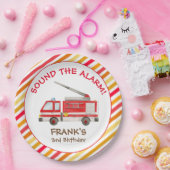 Brand brandweermotor Verjaardag Bord (Feest)