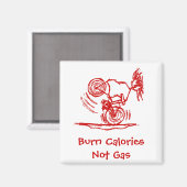 Brand calorieën - geen gas! magneet (Voorkant / Achterkant)