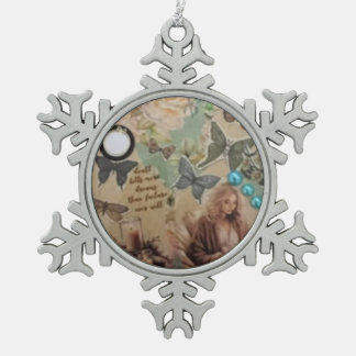 brand Deko Tin Sneeuwvlok Ornament