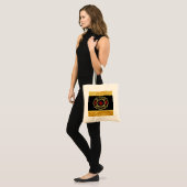 Brand Departement logo Gold en backbadge Gold Tote Bag (Voorkant (model))