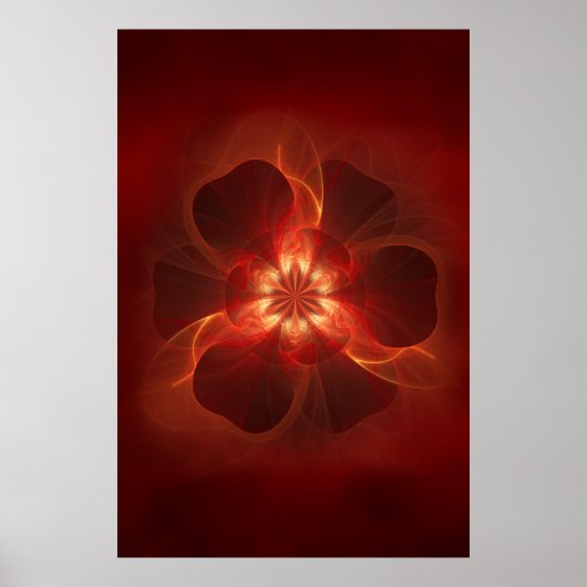 Brand fractal Art Poster (Voorkant)