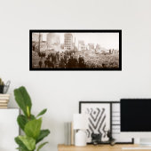 Brand in Baltimore MD Foto 1904 Poster (Thuiskantoor)