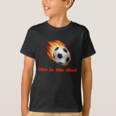 Brand in het Goal-t-shirt T-shirt (Voorkant)