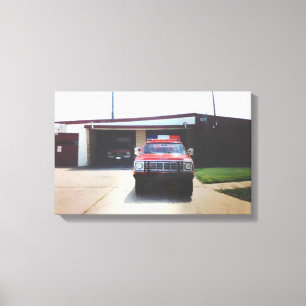 brand in Newkirk Canvas Afdruk