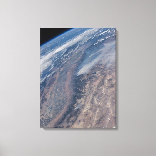 Brand in Yosemite National Park & Stanislaus Fores Canvas Afdruk (Voorkant)