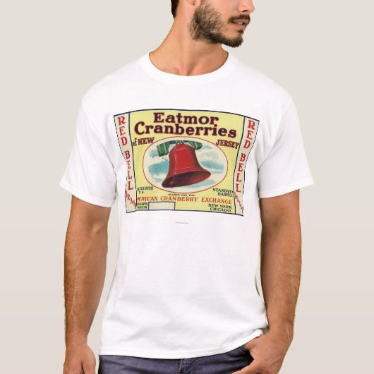 Brand-label rode bell Eatmor Cranberries T-shirt (Voorkant)