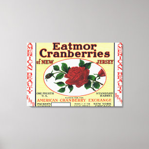 Brand - label van de Amerikaanse Beauty Eatmor Cra Canvas Afdruk
