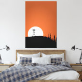 Brand Lookout Tower Sunset Canvas Afdruk (Insitu (Slaapkamer))