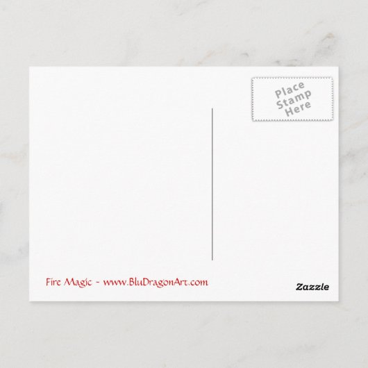 Brand Magic Briefkaart (Achterkant)