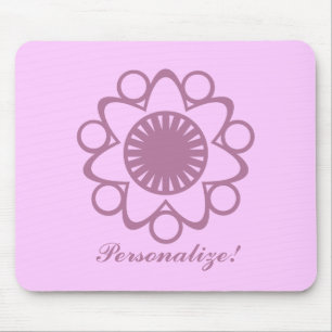 Brand met Life Flower Mousepad, Lavender Muismat