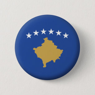 BRAND NIEUW!! - KOSOVO PIN BACK BADGE RONDE BUTTON 5,7 CM