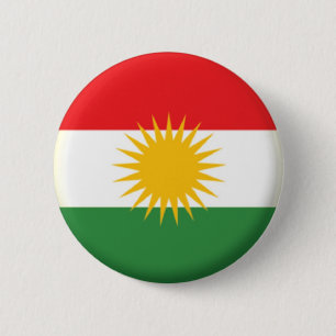 BRAND NIEUW!! - KURDISTAN PIN BACK BADGE RONDE BUTTON 5,7 CM