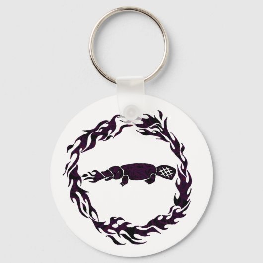 Brand Platypus Button Sleutelhanger (Voorkant)