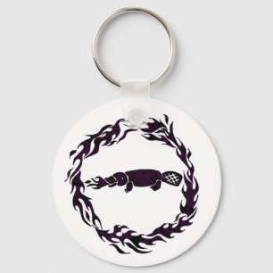 Brand Platypus Flames Button Sleutelhanger