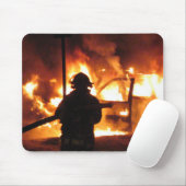 Brand van het voertuig! Mousepad Muismat (Met muis)