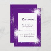 Brand van Sparkles RSVP (paars) (Voorkant / Achterkant)