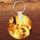 Brand & vlammen brandend vurig cadeau ontwerp sleutelhanger (Voorkant)
