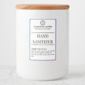 Brandable Hospitality Guest Hand Sanitizer Label Voedselcontainer Etiket (Voorkant)