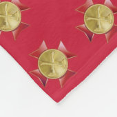 Brandafdeling 2 Aangepaste bule Fleece Deken (Hoek)