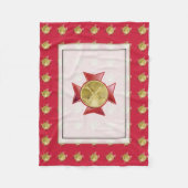 Brandafdeling 2 Aangepaste bule Fleece Deken (Voorkant)