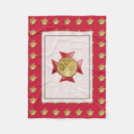 Brandafdeling 2 Aangepaste bule Fleece Deken (Voorkant)