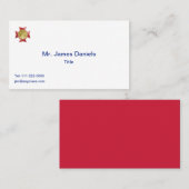 Brandafdeling 2 Aangepaste bule Visitekaartje (Voorkant / Achterkant)