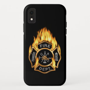 Brandafdeling - Goudbadge iPhone XR Hoesje