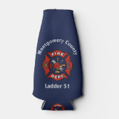 Brandafdeling Logo - Aangepast Flesjeskoeler (Voorkant)