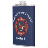 Brandafdeling Logo - Aangepast Heupfles (Links)