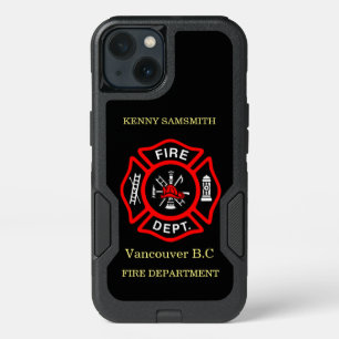 Brandafdeling logo Black en Red Badge11 OtterBo
