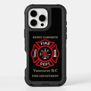 Brandafdeling logo, zwart en rode badge12